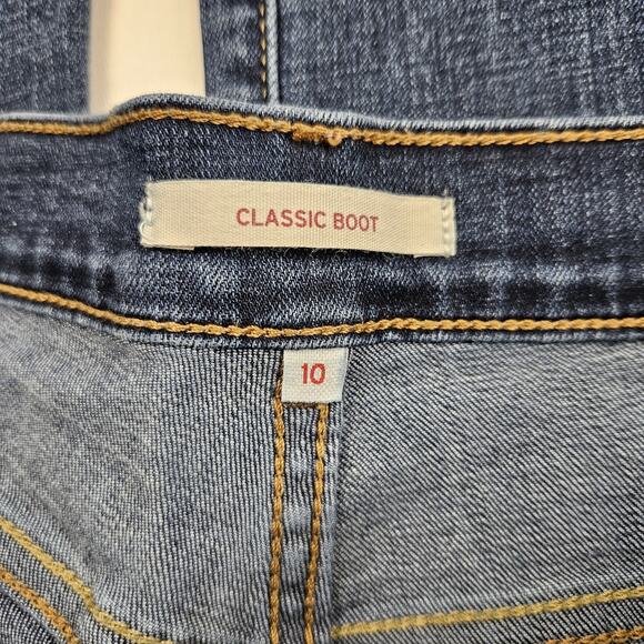 Levi's Classic Bootcut Jeans Women's 10 Denim Dark Wash Mid-Rise Stretch Blue - Picture 3 of 8